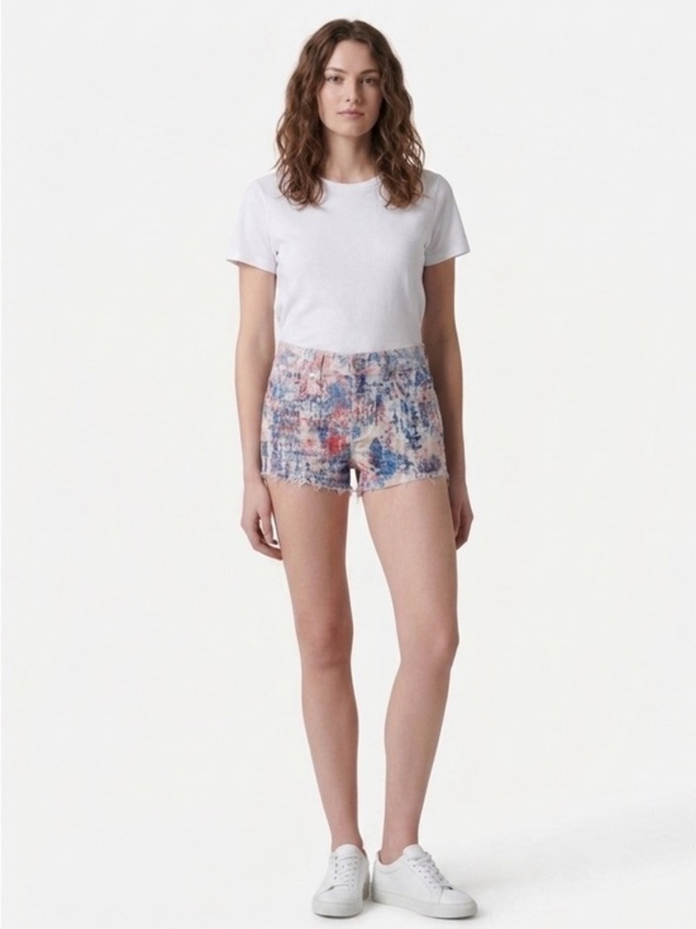 Topshop Velvet Multi Coloured Shorts